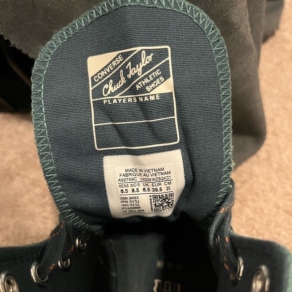 Converse Chuck 70 Hi, Size 8 Womens/6.5 Mens “Color Fade-Algae Coast” - Picture 10 of 11